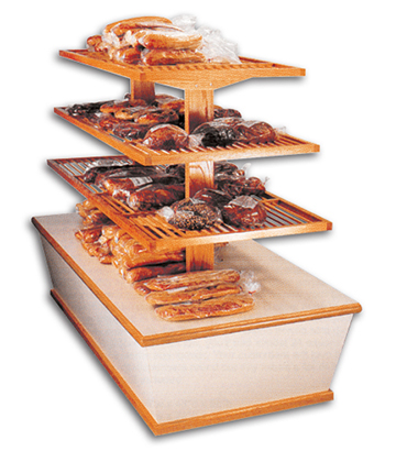 4-Tier Bakery Island 48"L x 36"W x 60"H